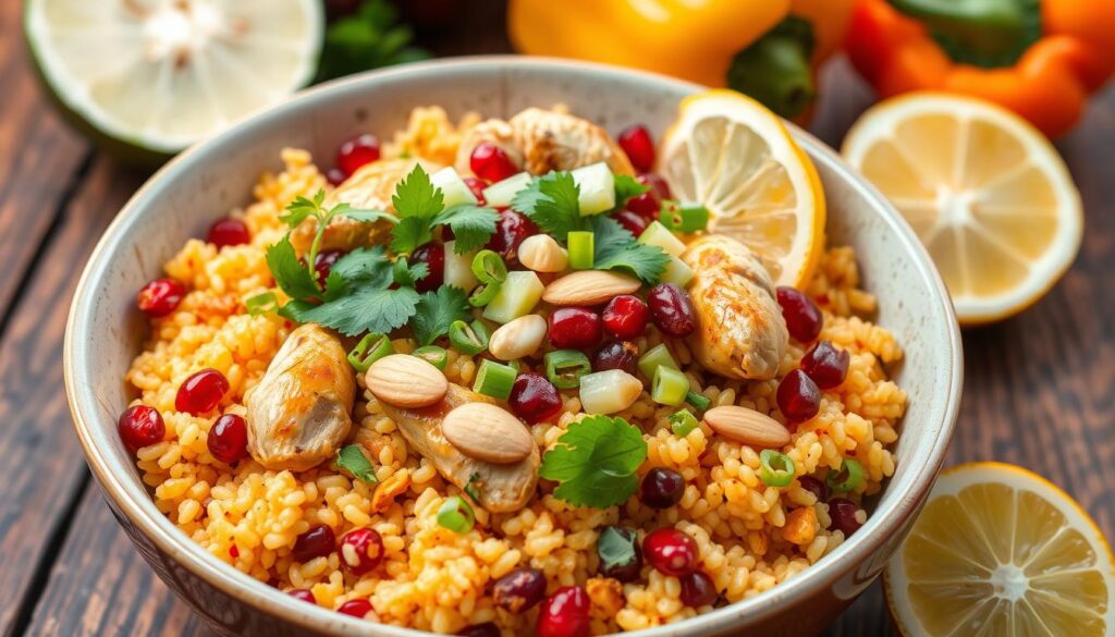 Moroccan Chicken Couscous Garnishes